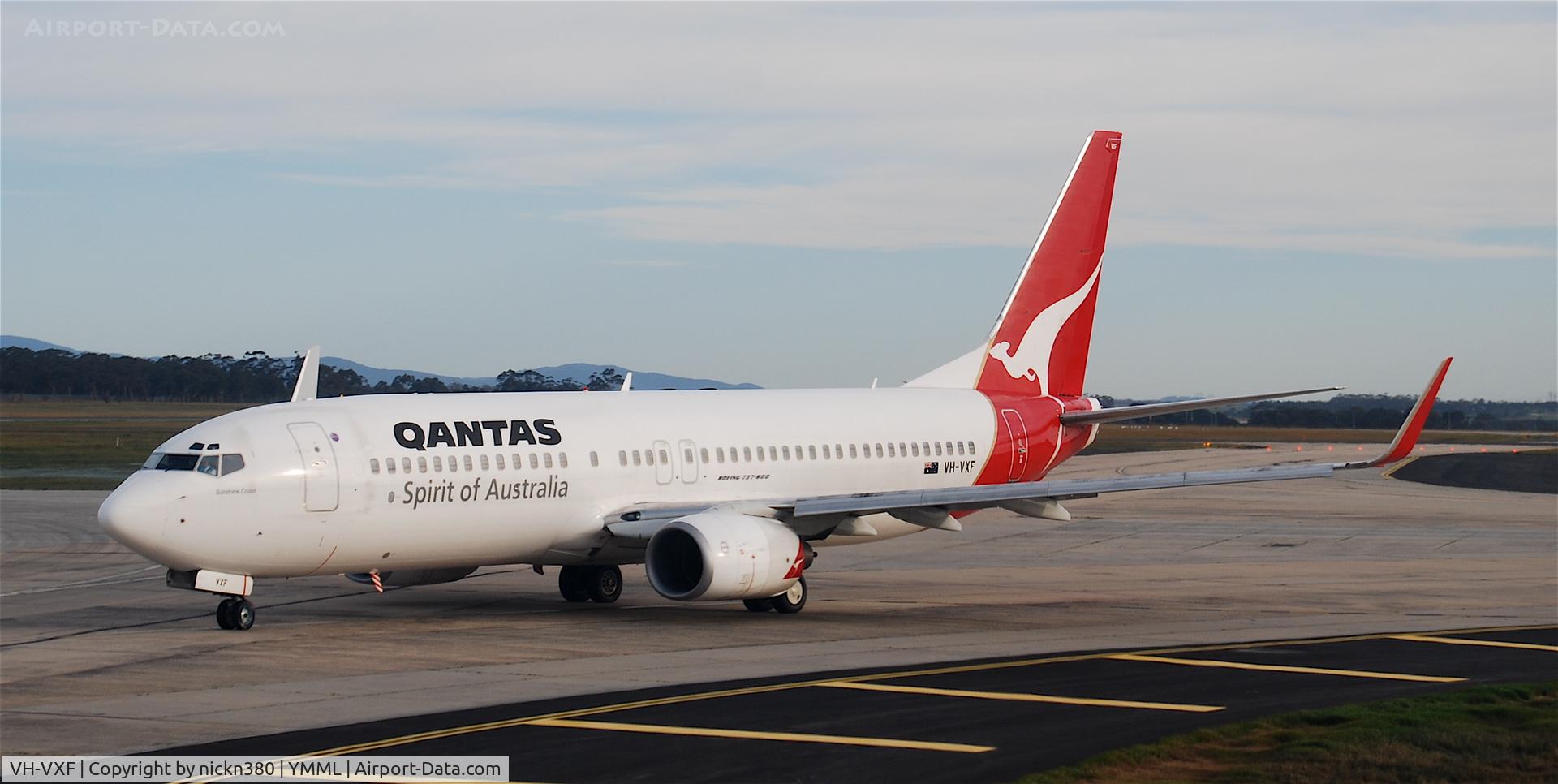 VH-VXF, 2001 Boeing 737-838 C/N 29553, This qantas 738 has just arrived, taken around 07:00 local