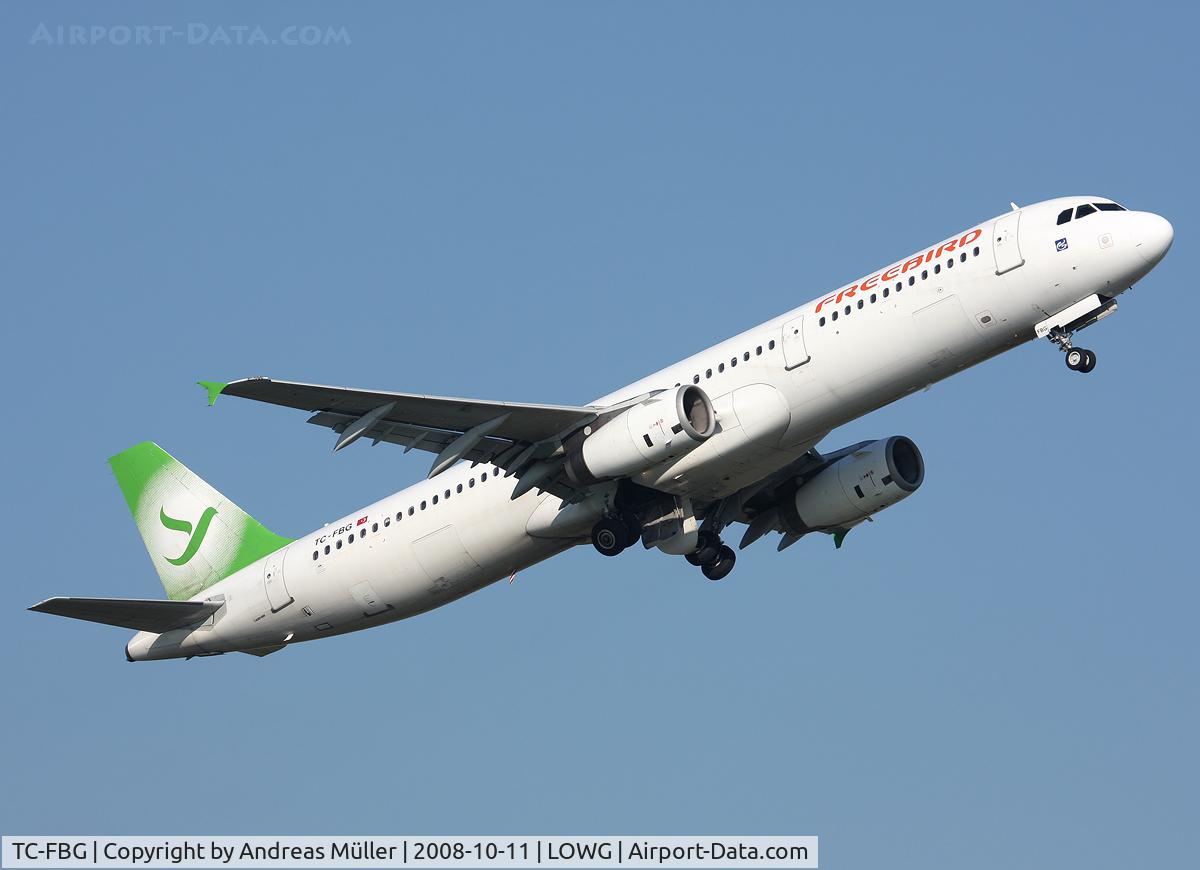 TC-FBG, 1998 Airbus A321-131 C/N 771, Takeoff to AYT.