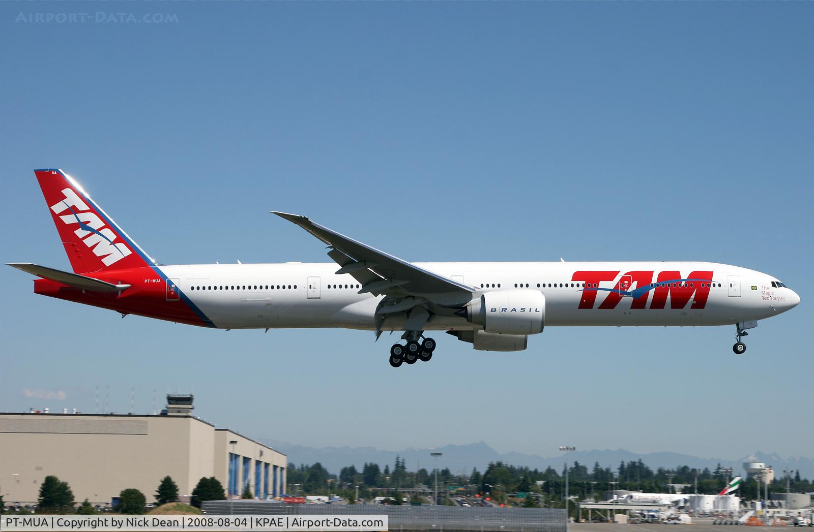 PT-MUA, 2008 Boeing 777-32W/ER C/N 37664, Test Flight