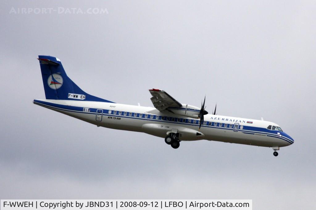 F-WWEH, 2008 ATR 72-212A C/N 818, ATR72-500 N° 818