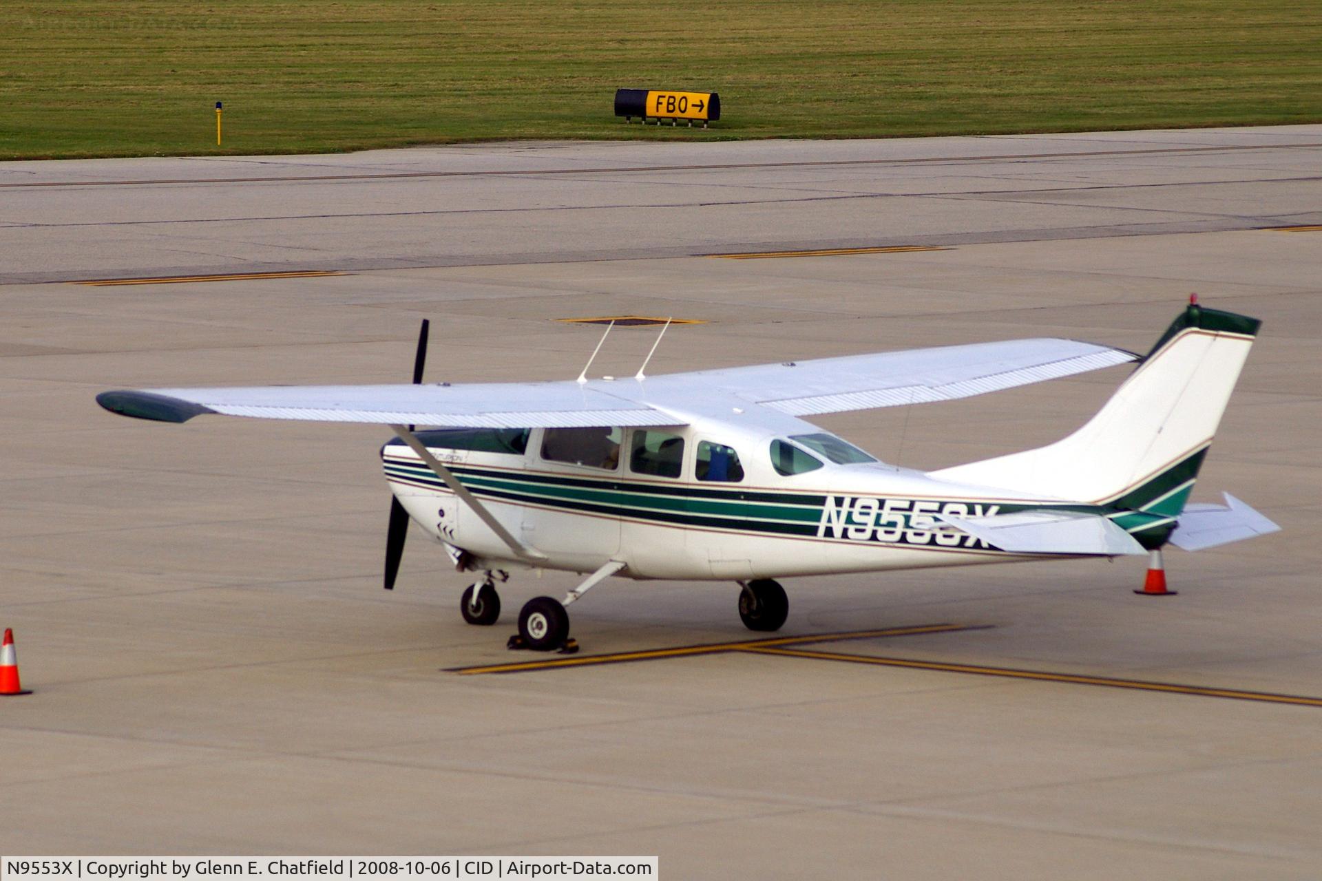 N9553X, 1962 Cessna 210B C/N 21057853, Nice looking old 210 on the Landmark ramp