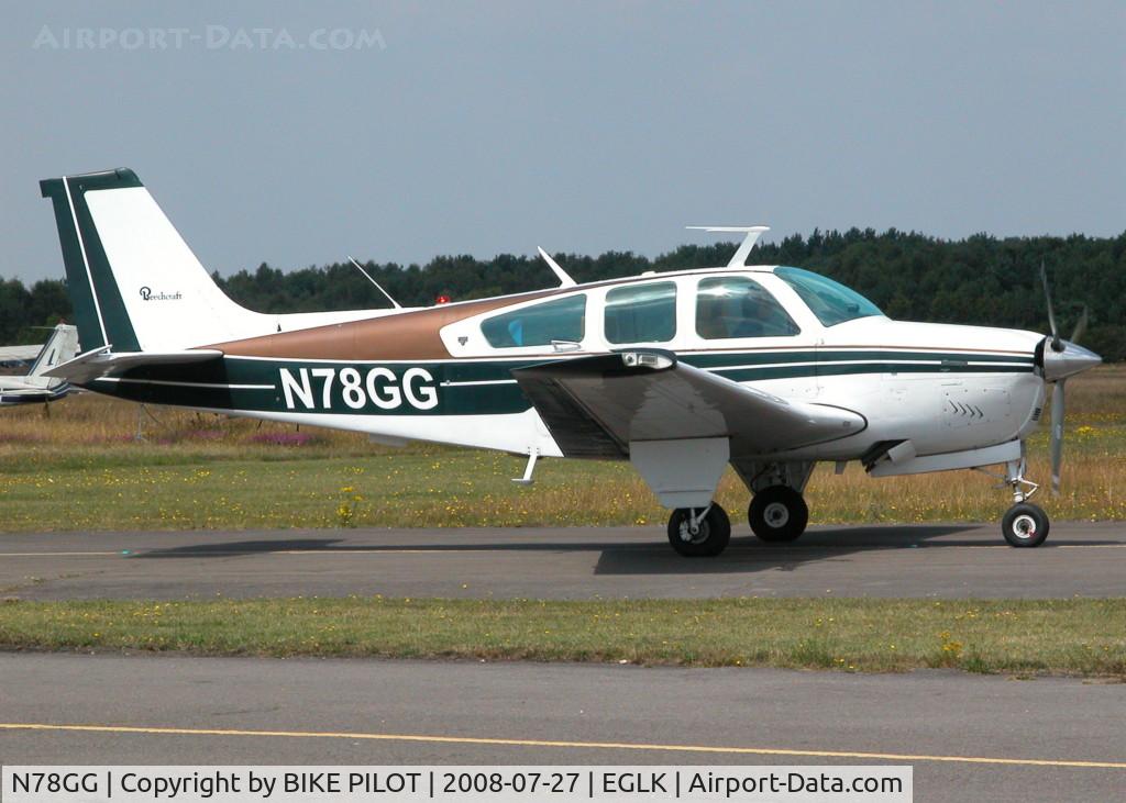 N78GG, 1977 Beech F33A Bonanza C/N CE-699, SMART LOOKING US REGISTERED BEECH BLACKBUSHE RESIDENT