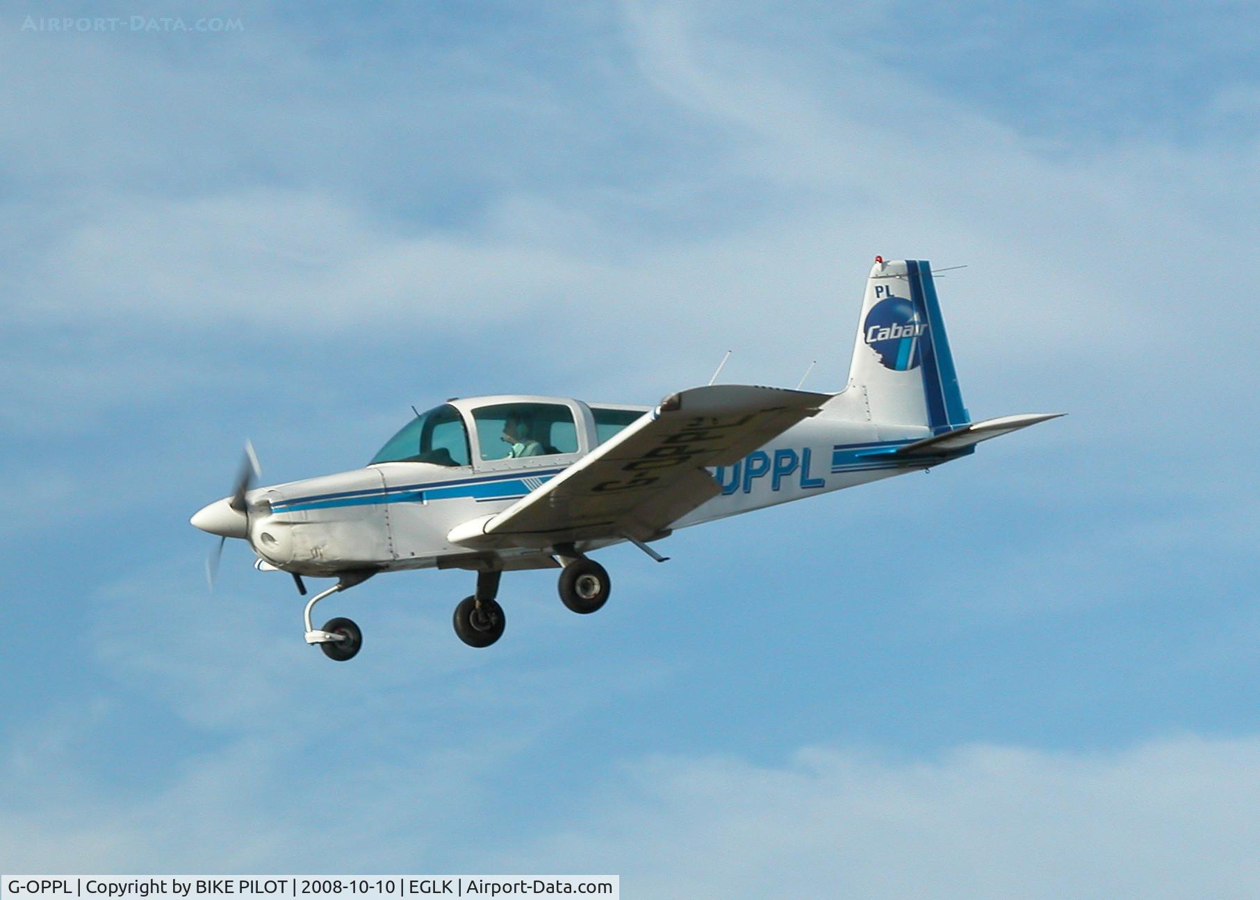 G-OPPL, 1979 Gulfstream American AA-5A Cheetah C/N AA5A-0867, RESIDENT CABAIR TRAINER