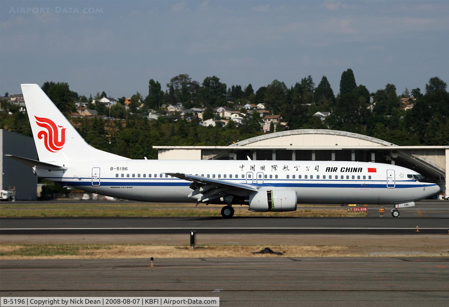 B-5196, 2008 Boeing 737-86N C/N 36810/2699, /
