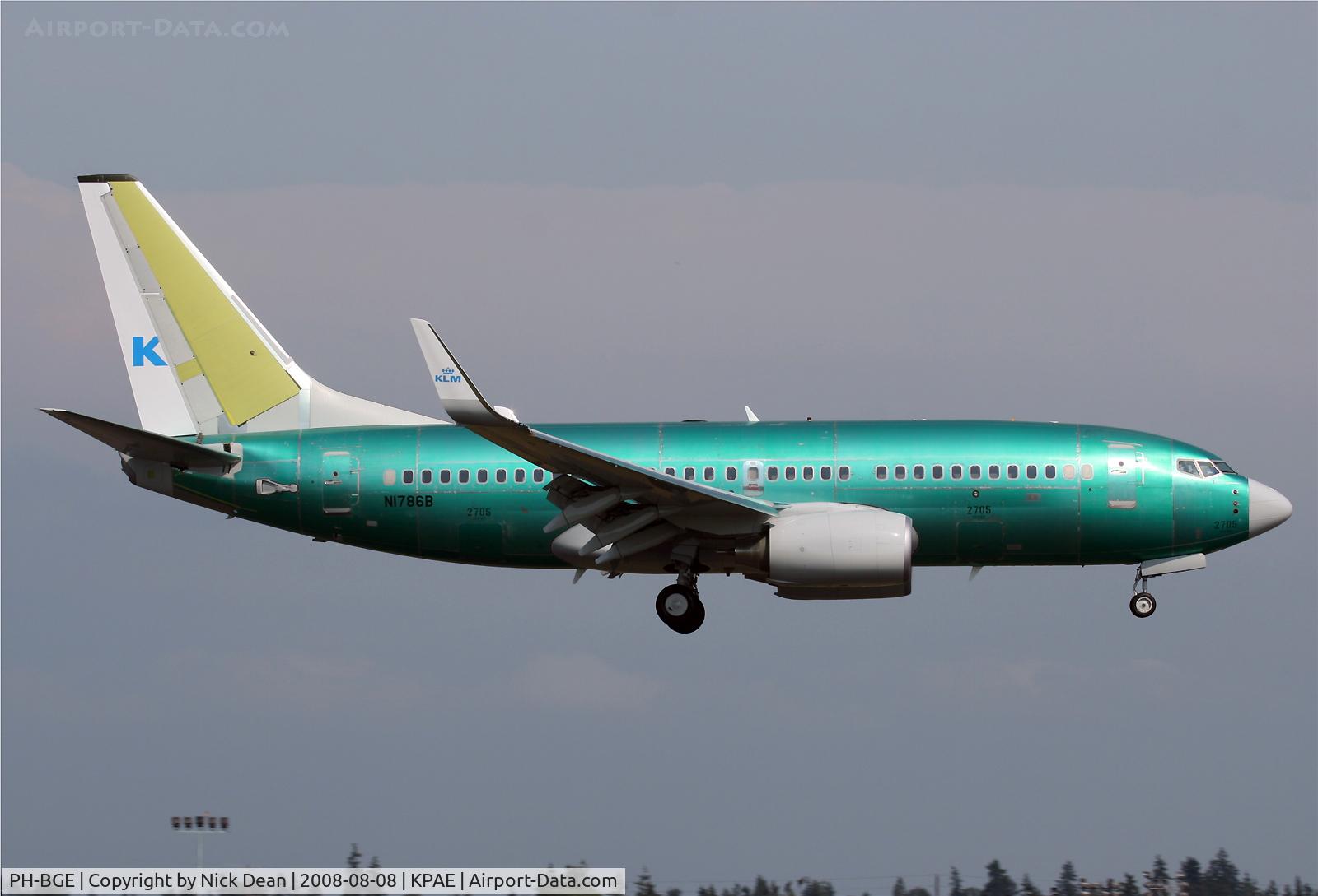PH-BGE, 2008 Boeing 737-7K2 C/N 30371, /