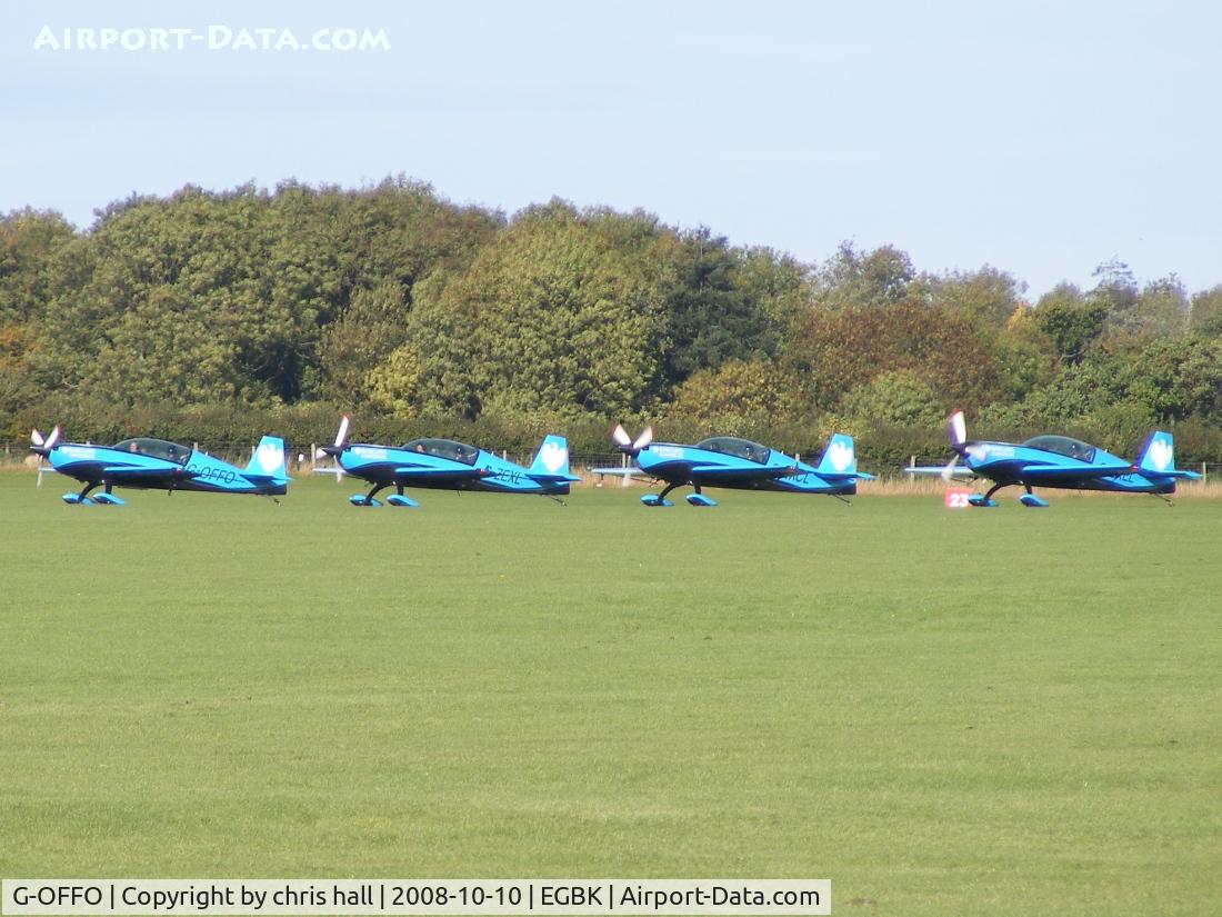 G-OFFO, 2006 Extra EA-300/L C/N 1226, from left to right G-OFFO, G-ZEXL, G-ZXCL, G-ZXEL.
