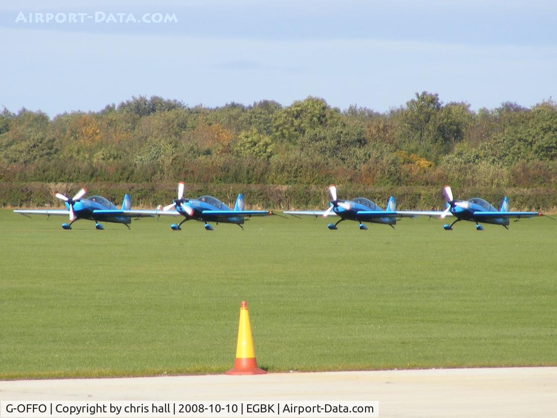 G-OFFO, 2006 Extra EA-300/L C/N 1226, from left to right G-OFFO, G-ZEXL, G-ZXCL, G-ZXEL.