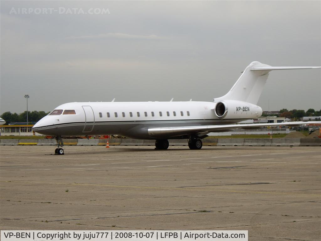 VP-BEN, 1998 Bombardier BD-700-1A10 Global Express C/N 9020, at Le Bourget