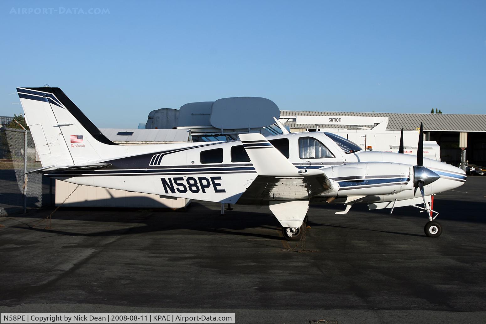 N58PE, 1982 Beech 58P Baron C/N TJ-435, /