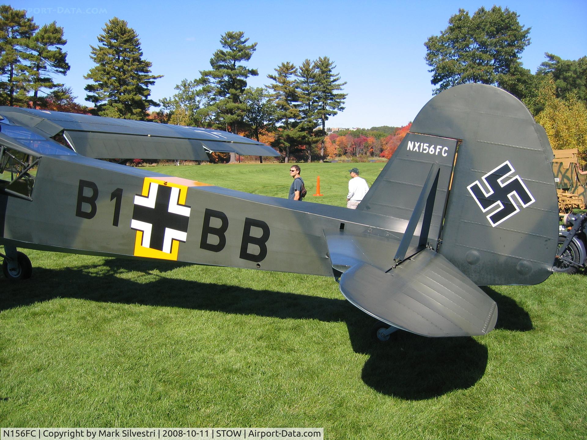 N156FC, Fieseler Fi-156-C1 Storch C/N 4621, Collings Foundation WWII Reenactment / Open House