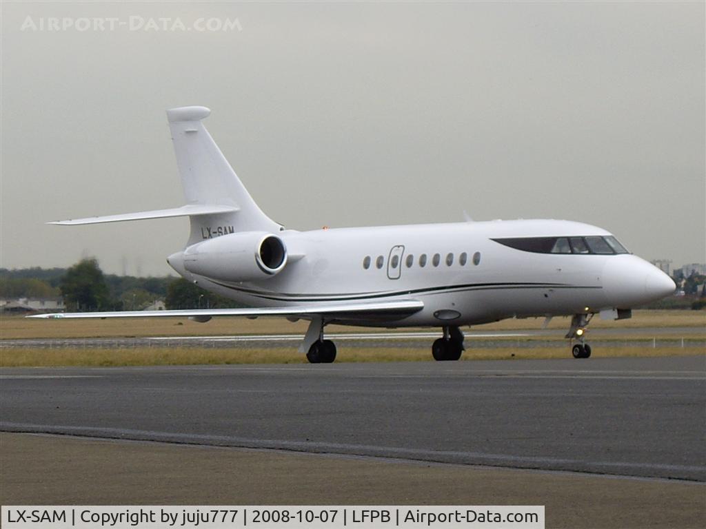 LX-SAM, 1996 Dassault Falcon 2000 C/N 026, at Le Bourget