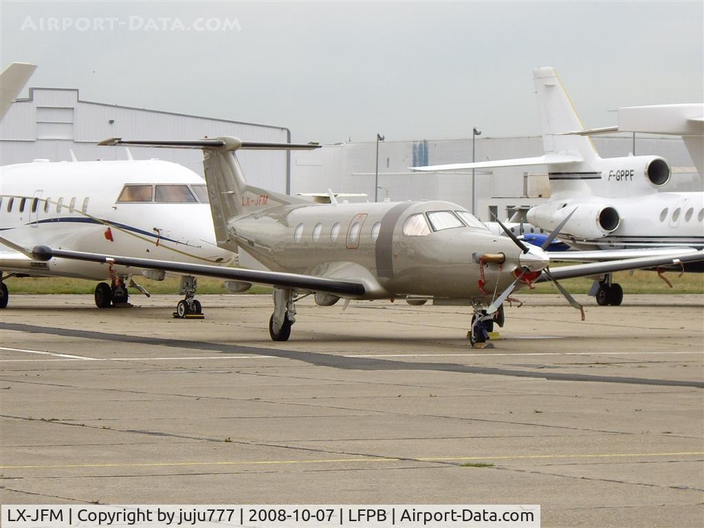 LX-JFM, 2007 Pilatus PC-12/47 C/N 812, at Le Bourget