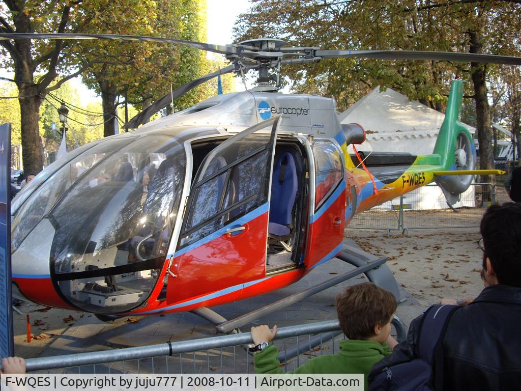 F-WQES, 2000 Eurocopter EC-130B-4 (AS-350B-4) C/N 3257, on display at champs-Elysées for 100 years of GIFAS