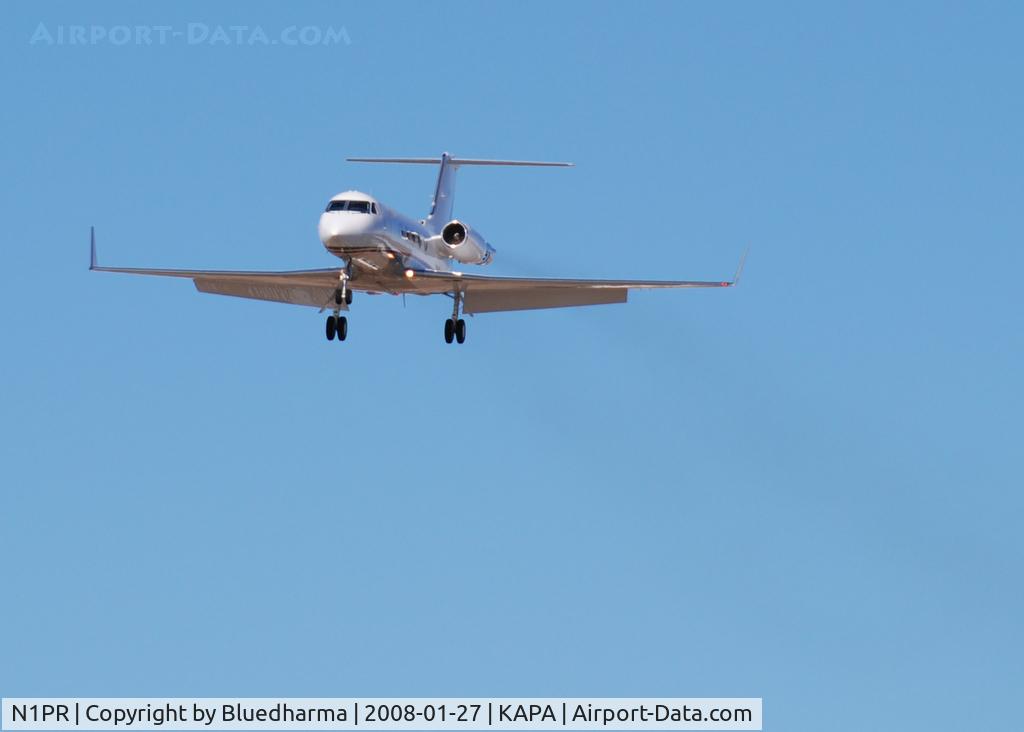 N1PR, 1981 Gulfstream American G-1159A Gulfstream III C/N 341, On approach to 17L.