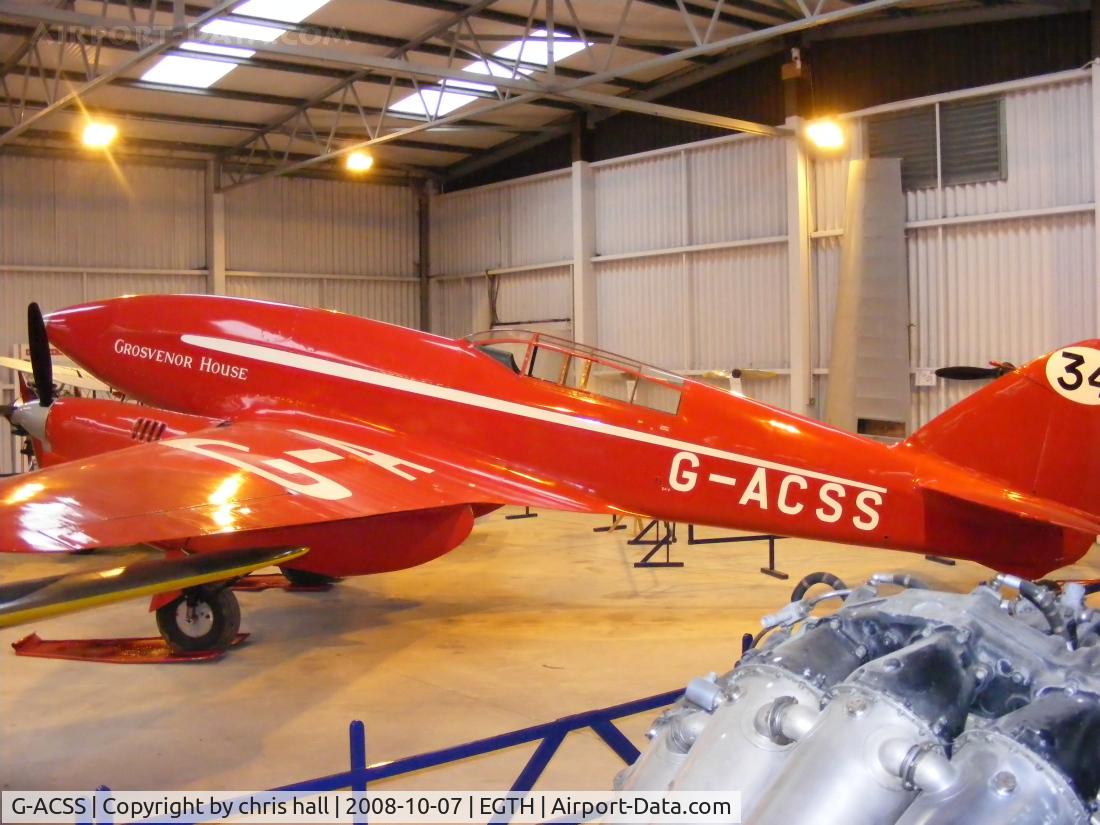 G-ACSS, 1934 De Havilland DH-88 Comet C/N 1996, The Shuttleworth Collection, Old Warden