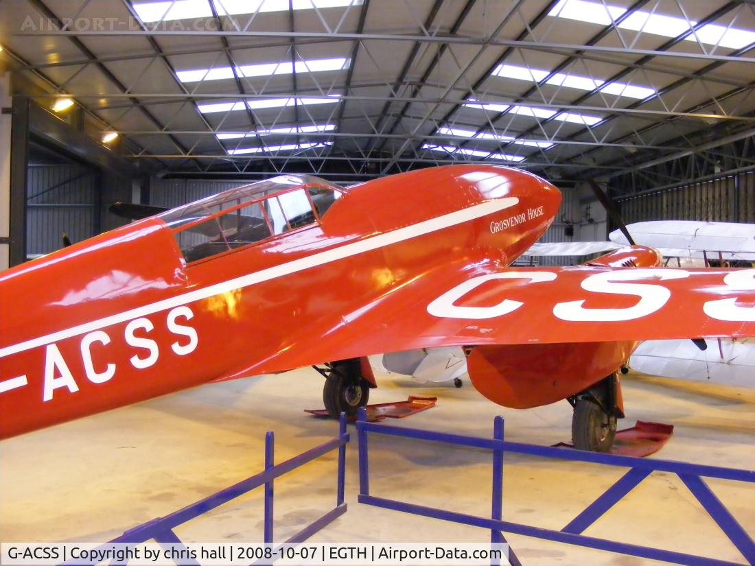 G-ACSS, 1934 De Havilland DH-88 Comet C/N 1996, The Shuttleworth Collection, Old Warden