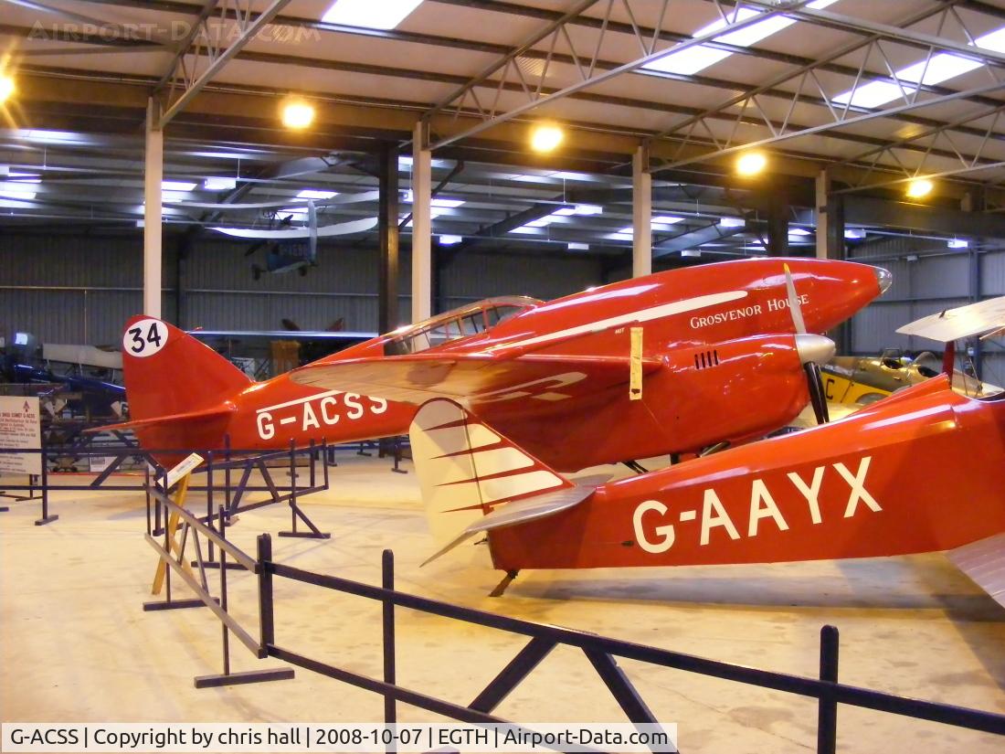 G-ACSS, 1934 De Havilland DH-88 Comet C/N 1996, The Shuttleworth Collection, Old Warden