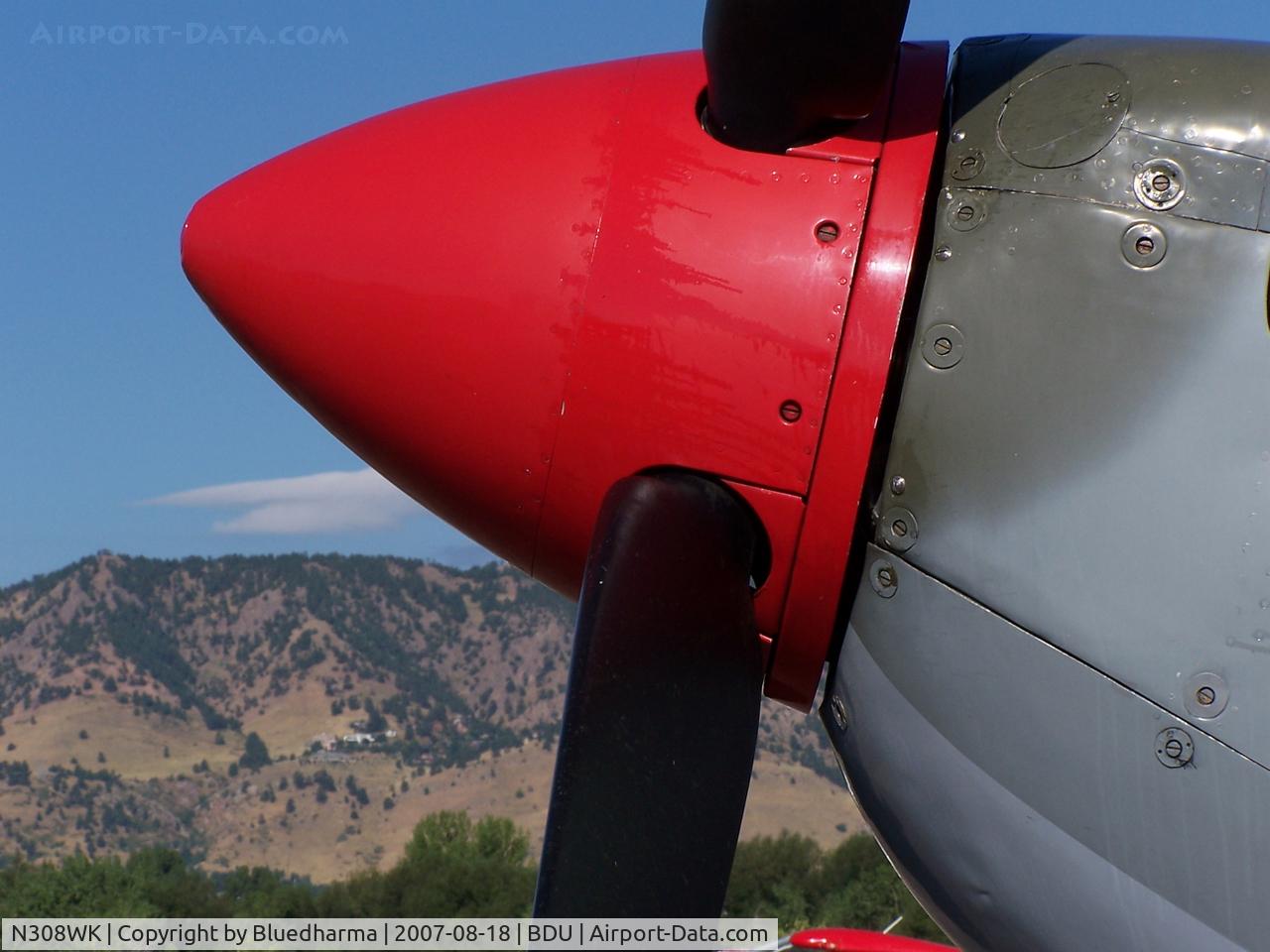 N308WK, 1945 Supermarine 361 Spitfire Tr9 C/N CBAF.4494, TE308 Spitfire Parked at Boulder open house.