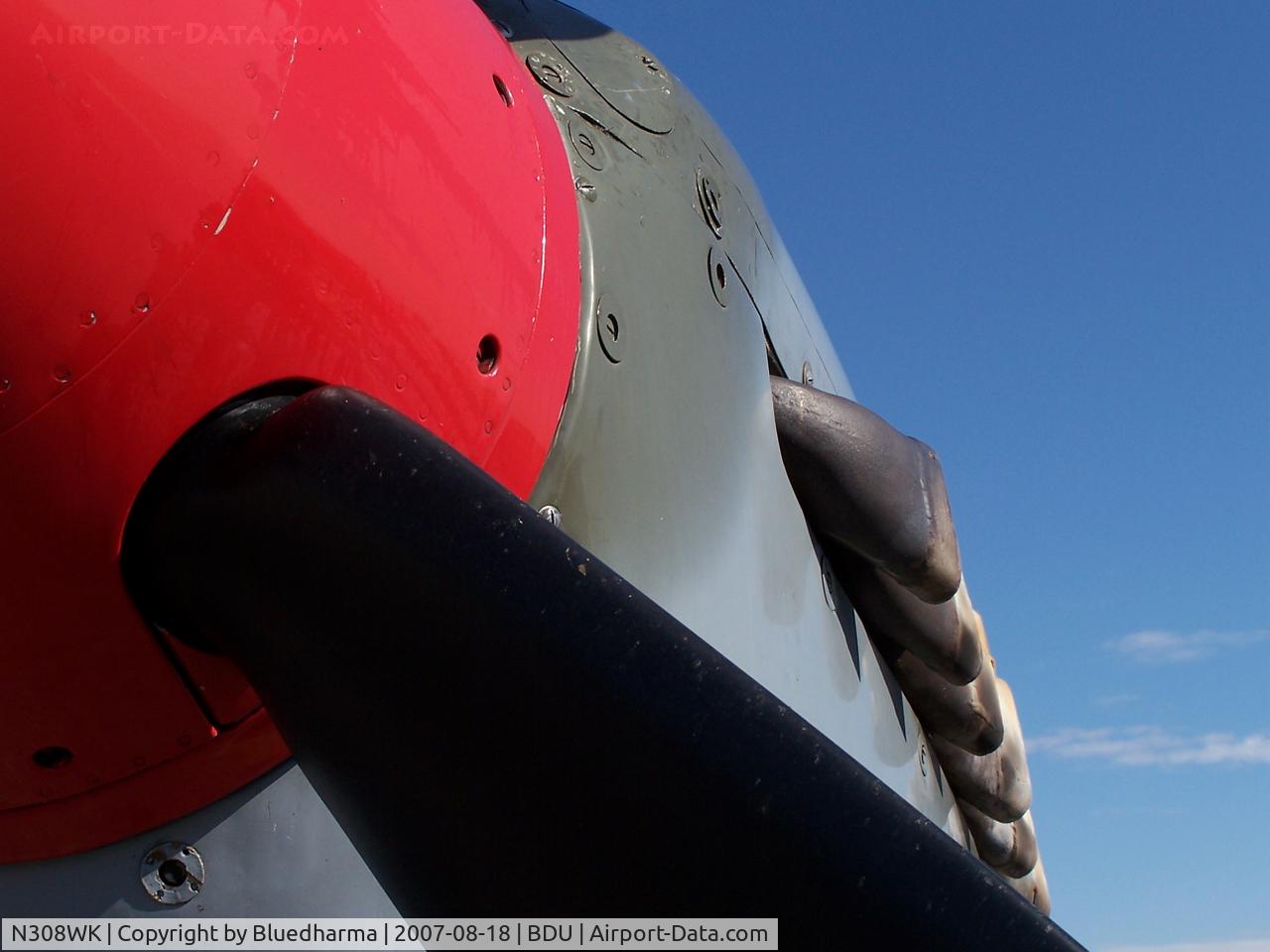 N308WK, 1945 Supermarine 361 Spitfire Tr9 C/N CBAF.4494, TE308 Spitfire Parked at Boulder open house.
