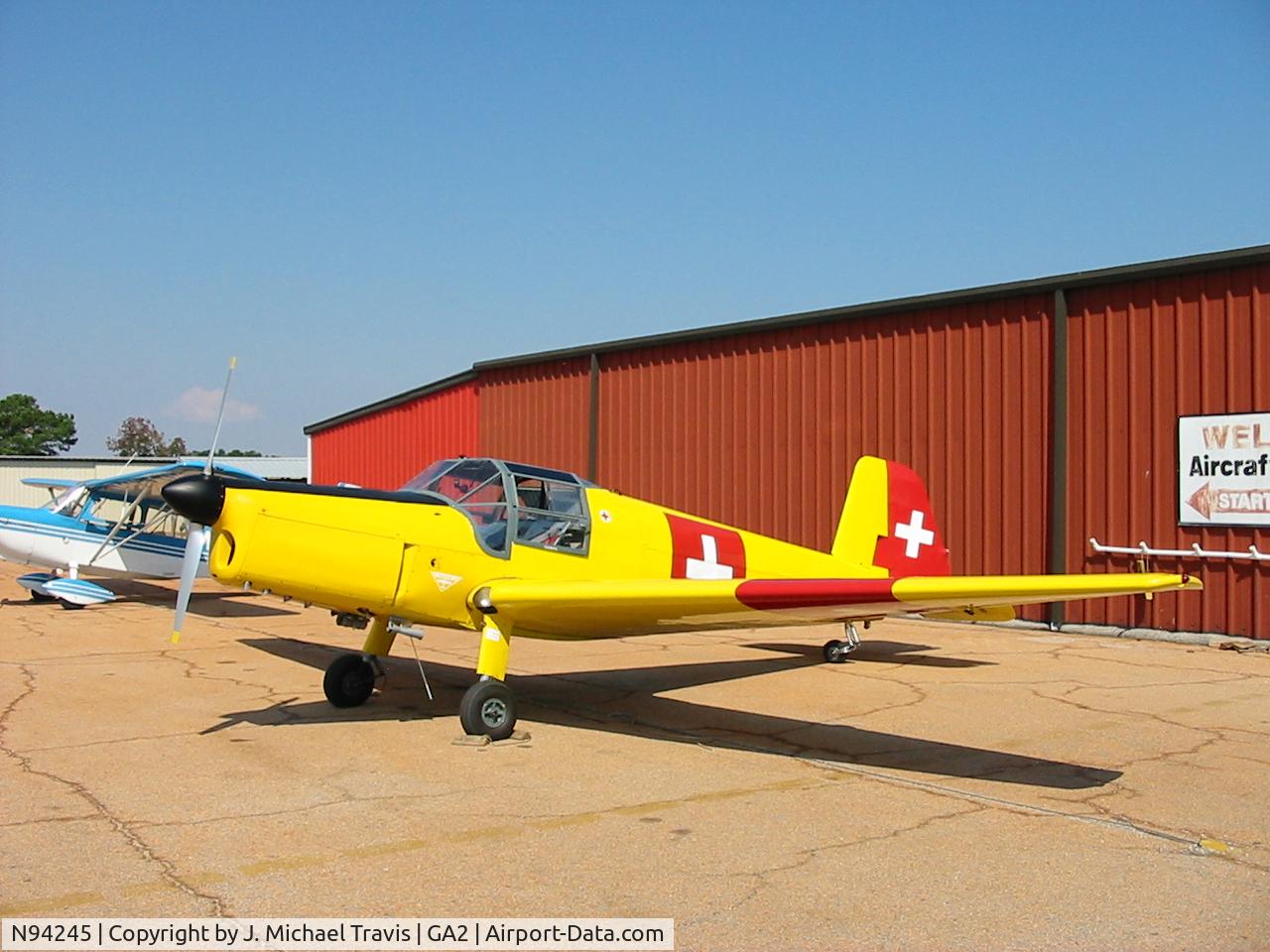 N94245, 1949 Bucker Bu-181 Bestmann C/N 25145, N94245 at Pechstate.