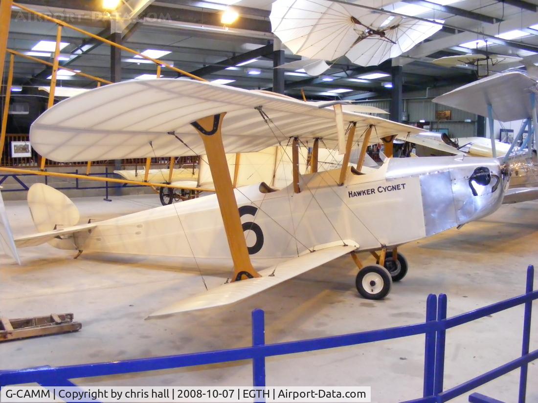 G-CAMM, 1992 Hawker Cygnet Replica C/N PFA 077-10245, The Shuttleworth Collection, Old Warden