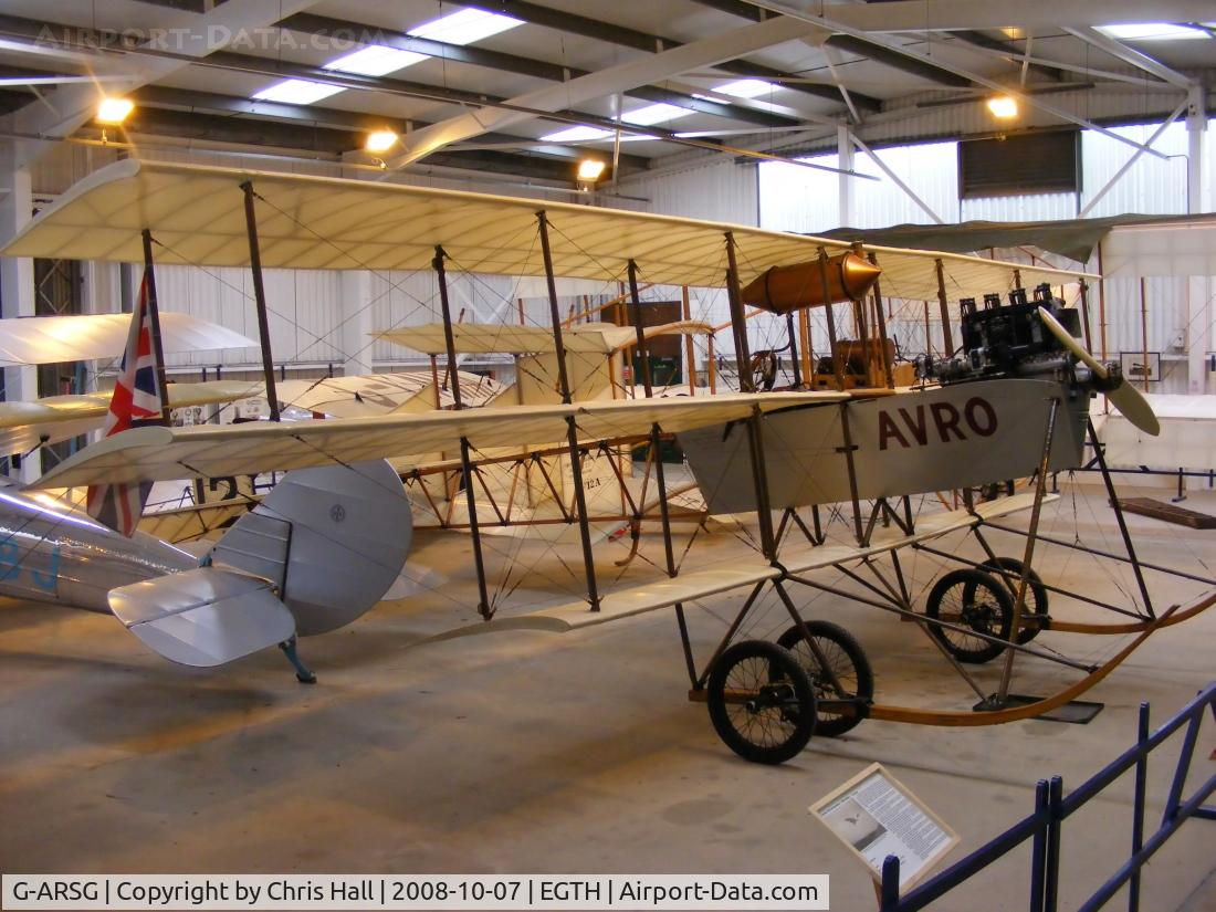 G-ARSG, 1964 Avro Roe Triplane Type IV replica C/N TRI.1, The Shuttleworth Collection, Old Warden