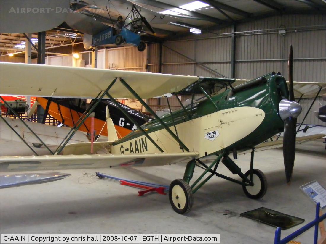 G-AAIN, 1934 Parnall Elf II C/N J.6, The Shuttleworth Collection, Old Warden