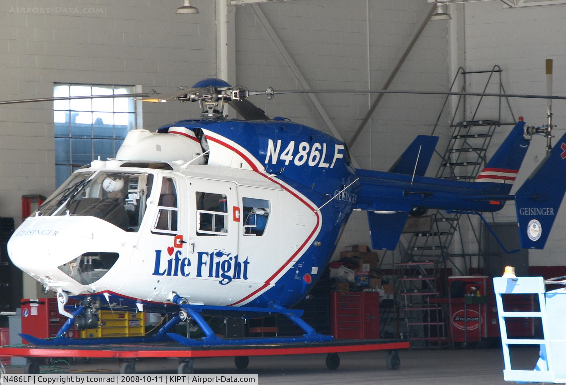 N486LF, 1995 Eurocopter-Kawasaki Bk-117C-1 C/N 7513, at Williamsport