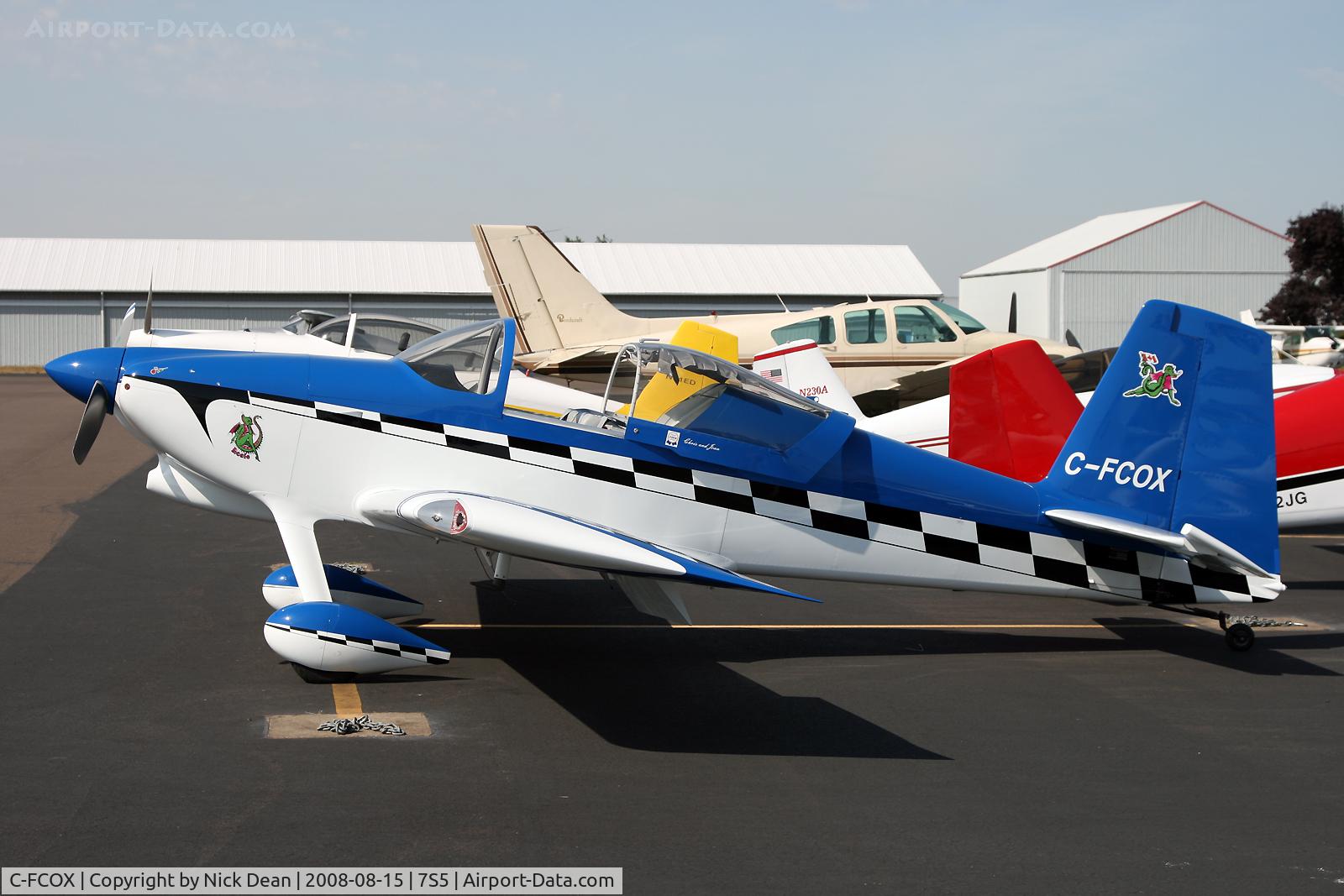 C-FCOX, 2008 Vans RV-7 C/N 71512, /