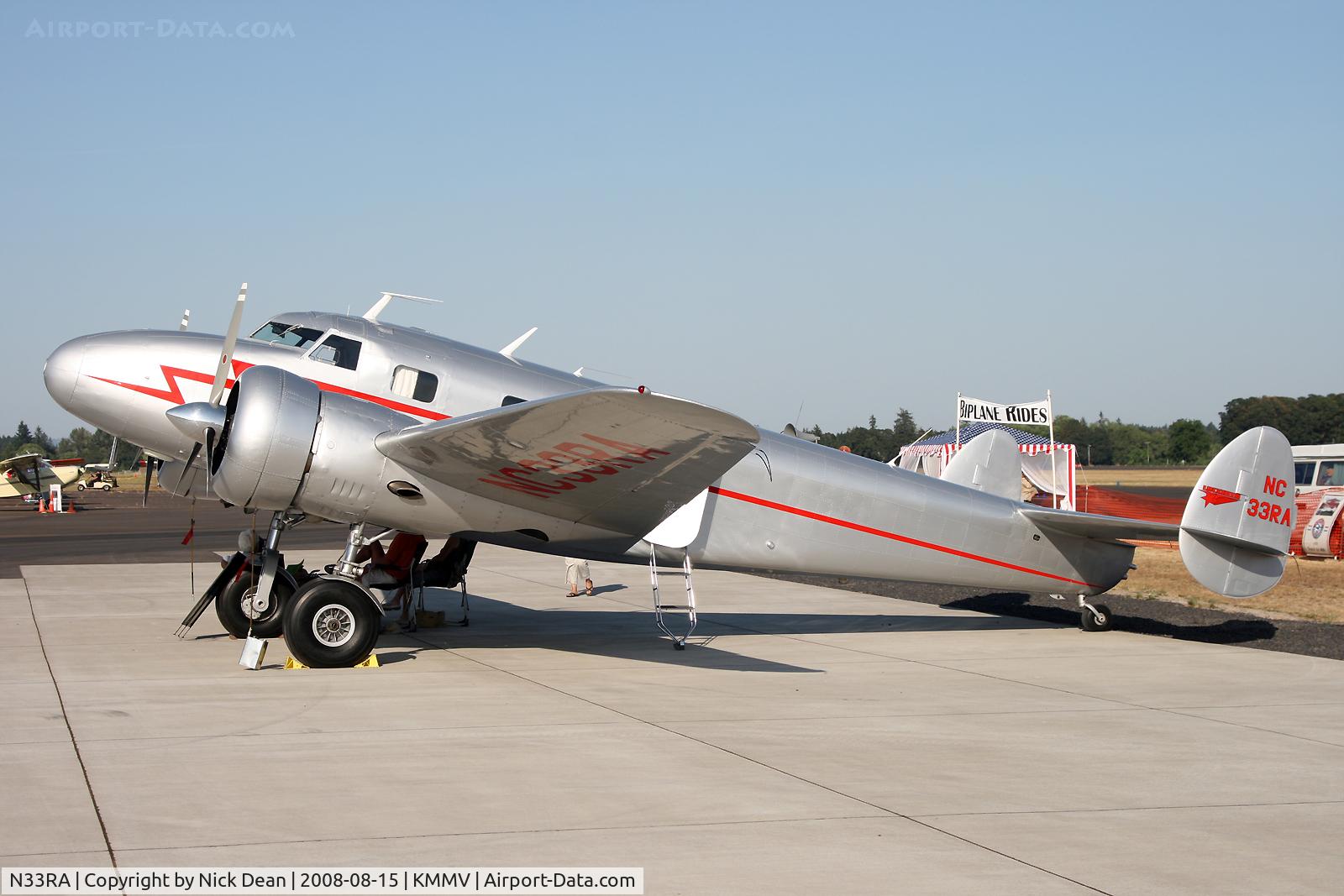 N33RA, 1937 Lockheed 12A Electra Junior C/N 1239, /