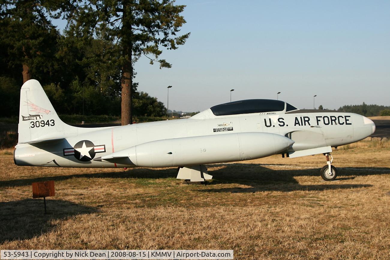 53-5943, 1953 Lockheed T-33A Shooting Star C/N 580-9419, /
