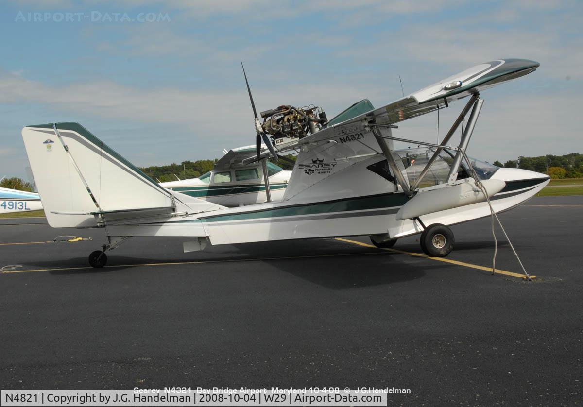 N4821, 1999 Progressive Aerodyne Searey C/N 1DK200, Amphib at rest