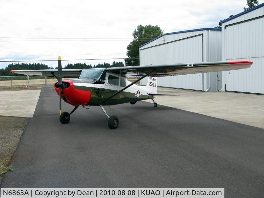 N6863A, 1956 Cessna 172 C/N 28963, She now is a taildragger!