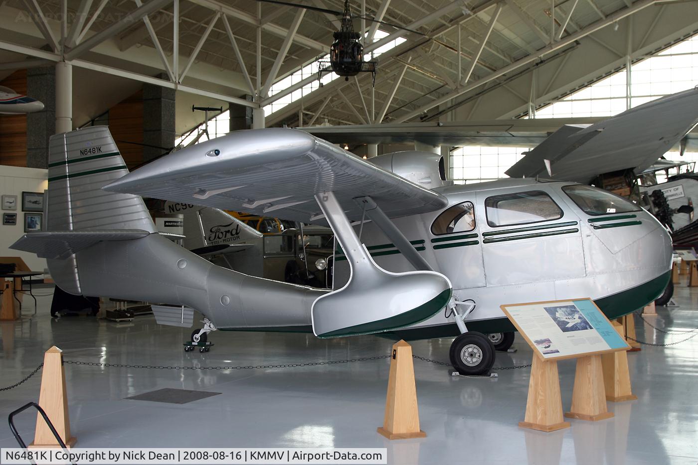 N6481K, 1947 Republic RC-3 Seabee C/N 736, /