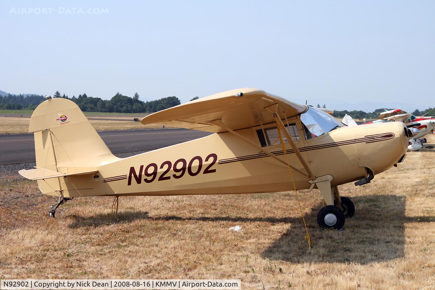 N92902, 1946 Commonwealth 185 Skyranger C/N 1633, /