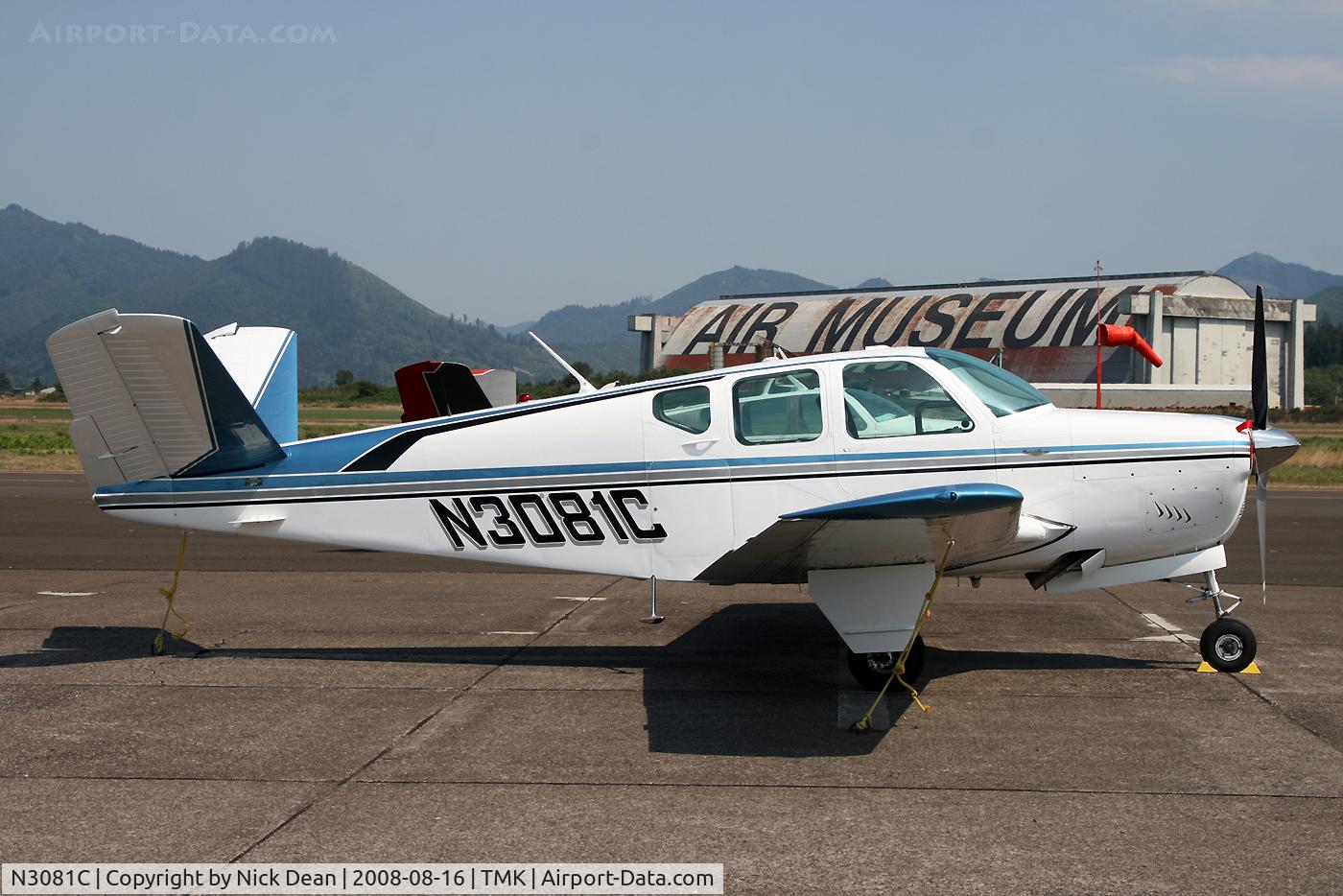 N3081C, 1958 Beech K35 Bonanza C/N D-5750, /