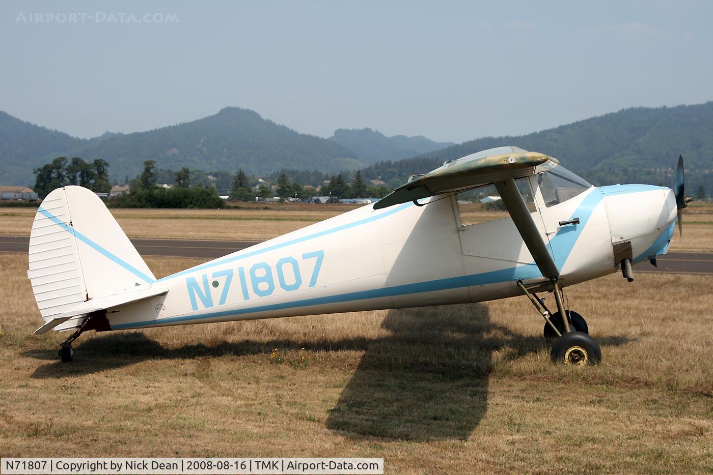 N71807, 1946 Luscombe 8A C/N 3234, /