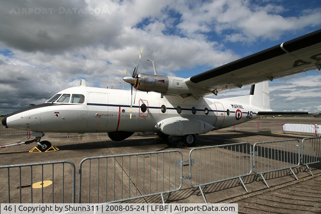 46, Aerospatiale N-262A-34 Fregate C/N 46, Displayed during Air Expo Airshow 2008 at LFBF
