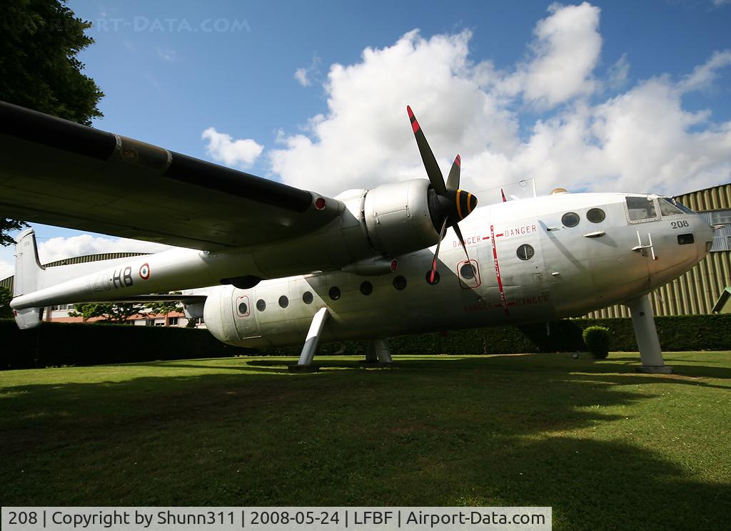 208, Nord N-2501F Noratlas C/N 208, Noratlas preserved in the LFBF AFB... Which future for this aircraft due to the closure of the Air Force Base in 2009 ? Taken during Air Expo Airshow 2008