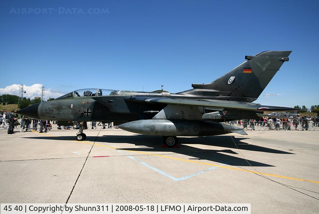 45 40, Panavia Tornado IDS C/N 601/GS188/4240, Static display during LFMO Airshow 2008