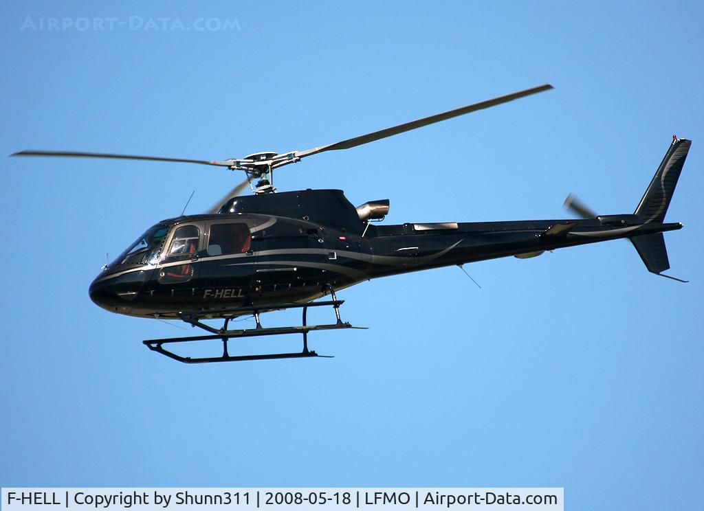 F-HELL, 2006 Eurocopter AS-350B-3 Ecureuil Ecureuil C/N 4043, Passing through the runway during LFMO Airshow 2008