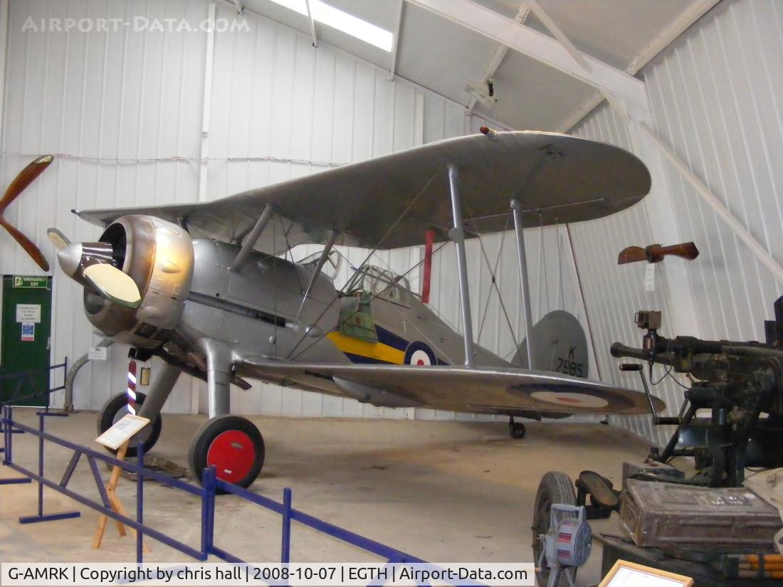 G-AMRK, 1937 Gloster Gladiator Mk1 C/N [L8032], The Shuttleworth Collection, Old Warden