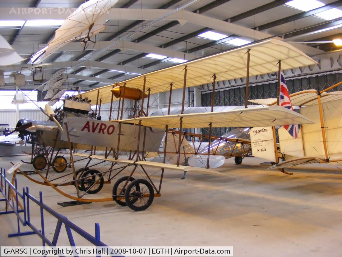 G-ARSG, 1964 Avro Roe Triplane Type IV replica C/N TRI.1, The Shuttleworth Collection, Old Warden