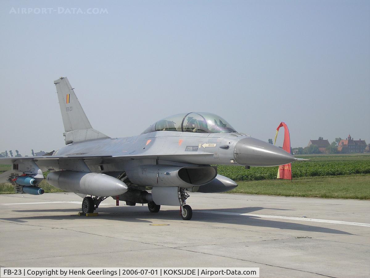 FB-23, 1990 SABCA F-16B Fighting Falcon C/N 6J-23, Belgian Defence Day - Koksijde