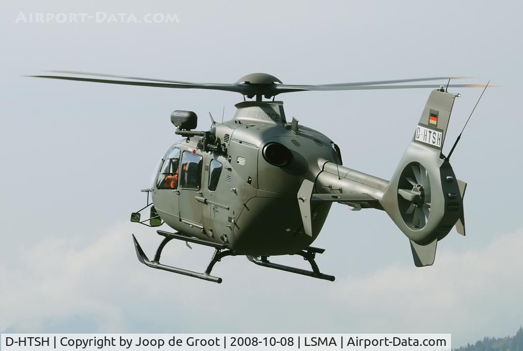 D-HTSH, 2008 Eurocopter EC-635P-2 C/N 0659, This EC635 is one of the aircraft to be delivered to the Swiss military. It was making one of the RUAG test flights with German civil registration. It will enter service as T-357.