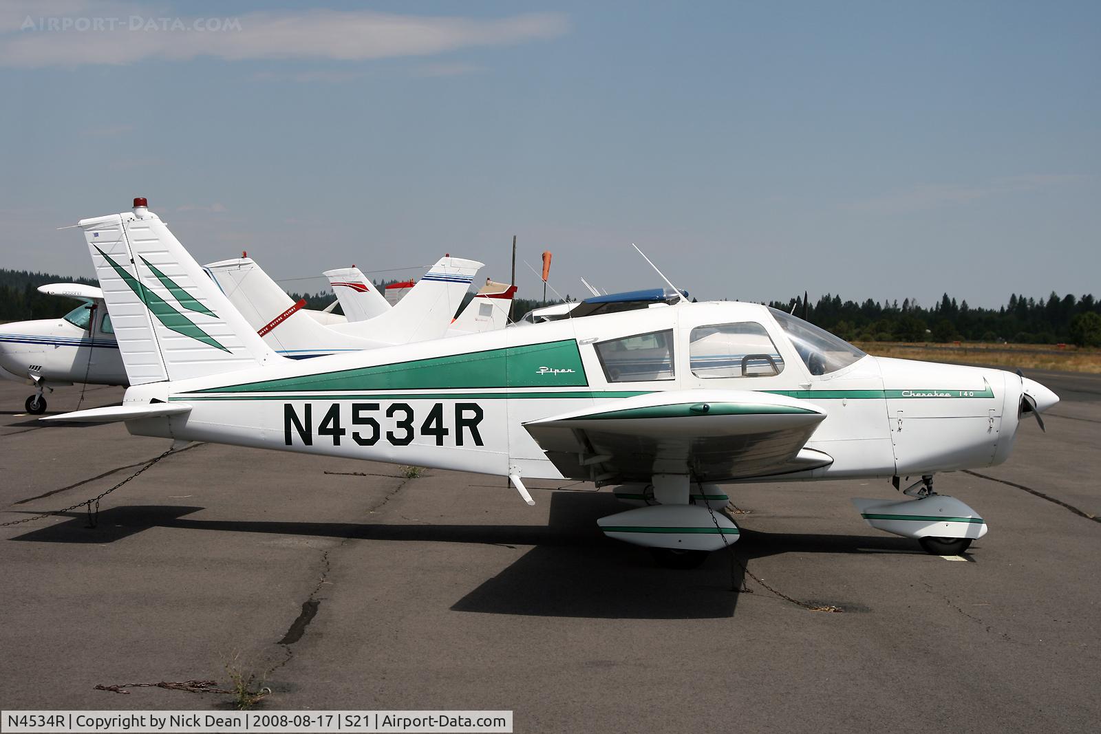 N4534R, 1965 Piper PA-28-140 C/N 28-21238, /