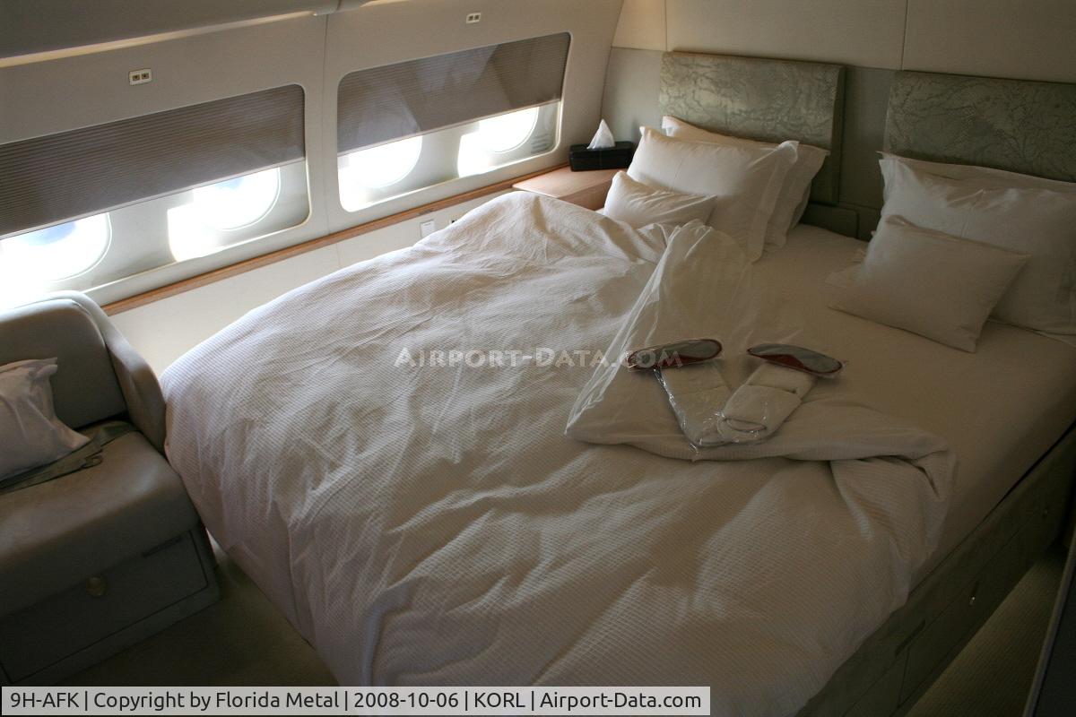 9H-AFK, 2005 Airbus A319-115 C/N 2592, Private bed in Comlux Aviation A319 at NBAA 2008 Orlando