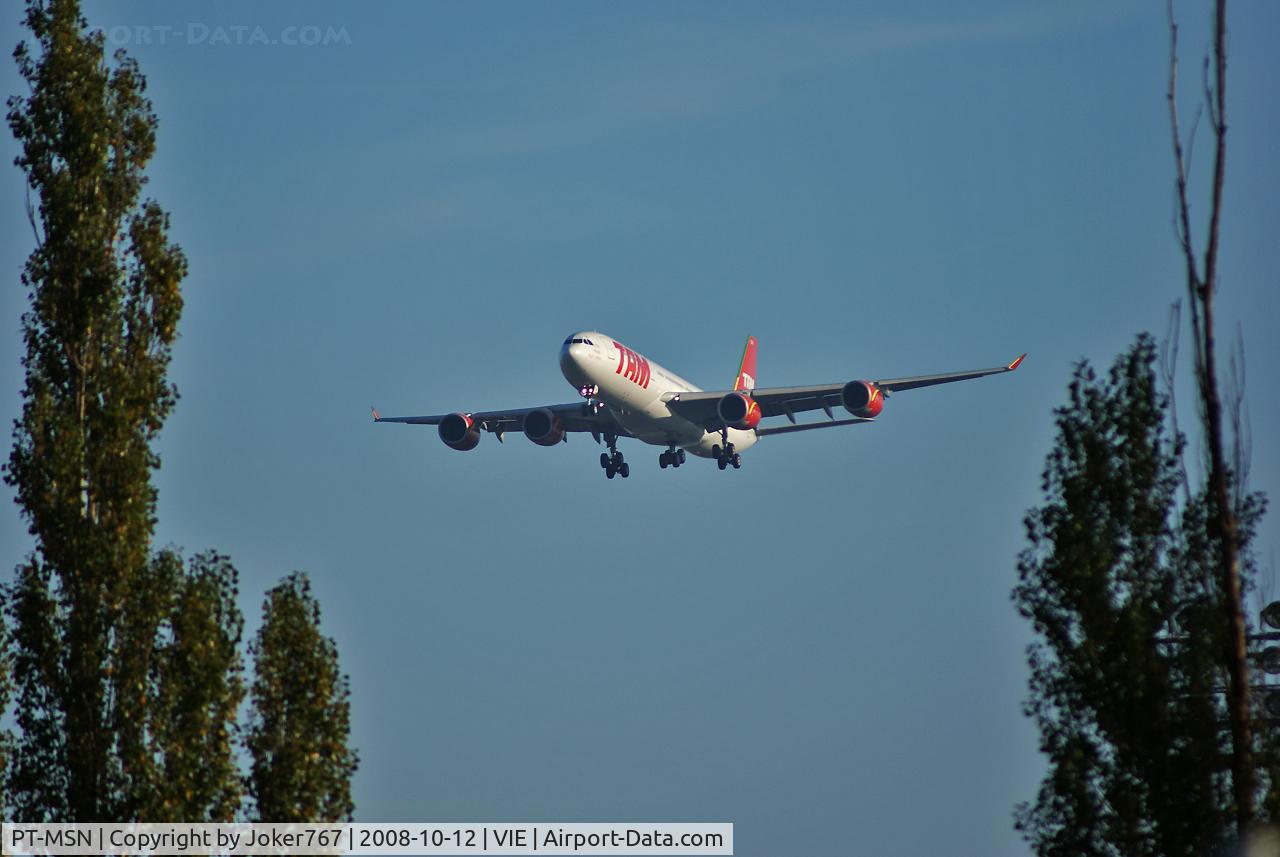 PT-MSN, 2003 Airbus A340-541 C/N 445, TAM Airbus A340-541