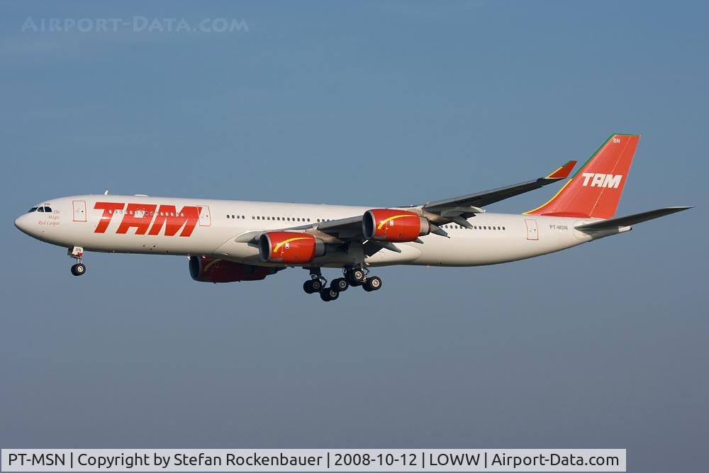 PT-MSN, 2003 Airbus A340-541 C/N 445, A345