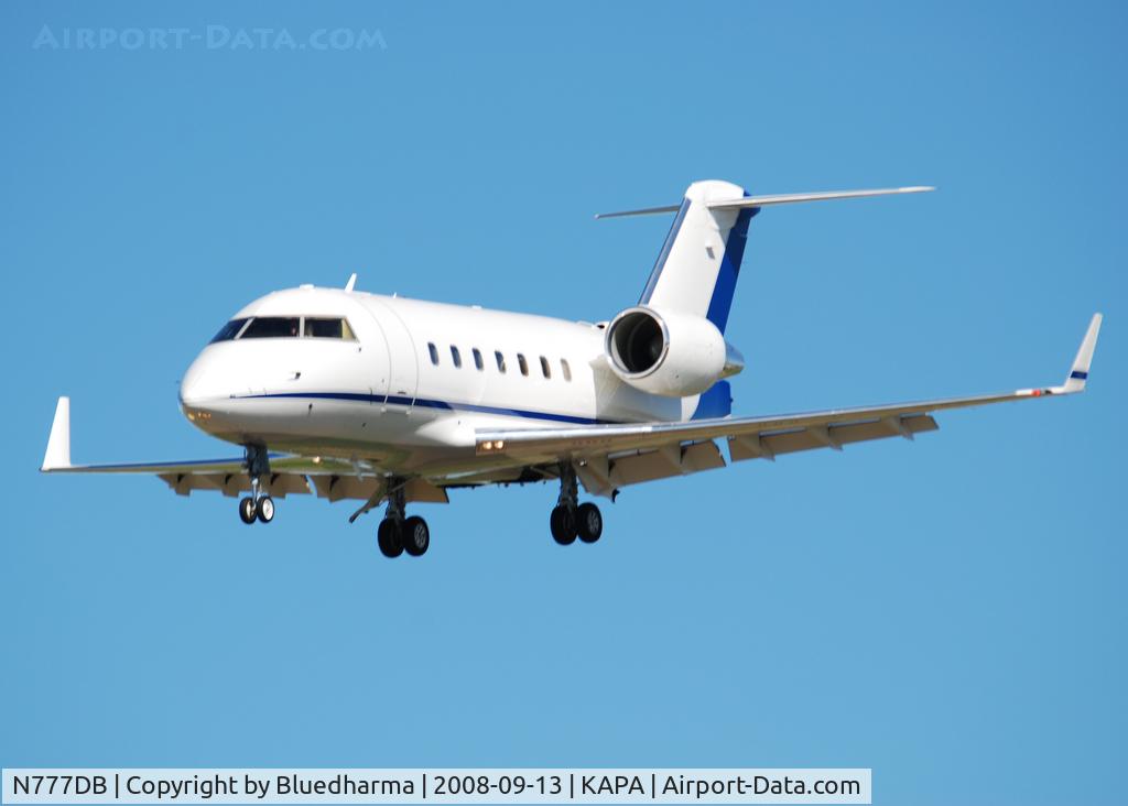 N777DB, 2001 Bombardier Challenger 604 (CL-600-2B16) C/N 5502, On approach to 17L.
